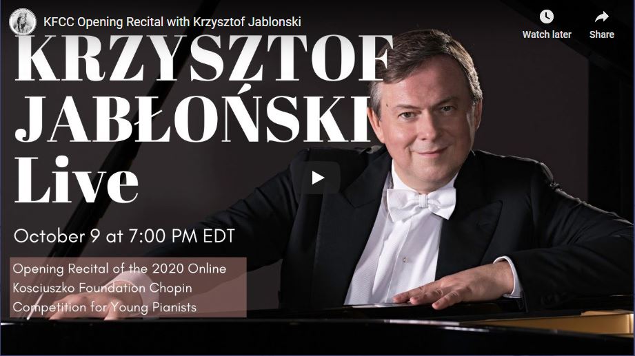 Krzysztof Jabłoński in Chopin Recital