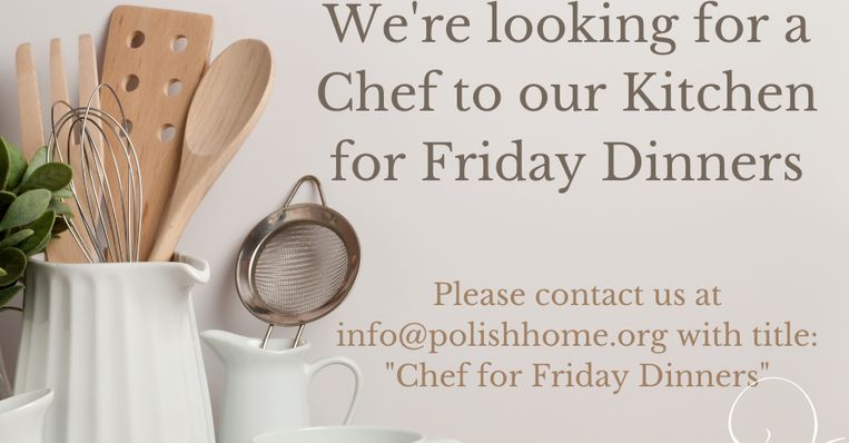 AD: Polish Cultural Center Looks For A Chef