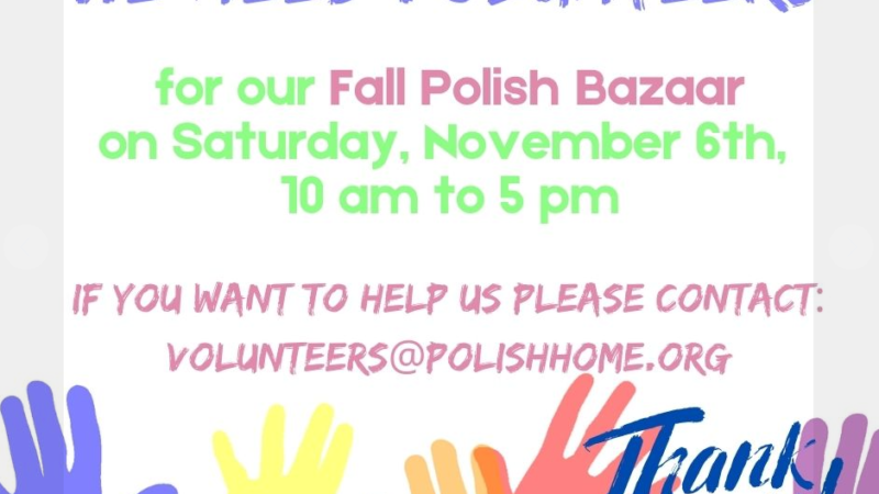 Polish Bazaar Needs Volunteers