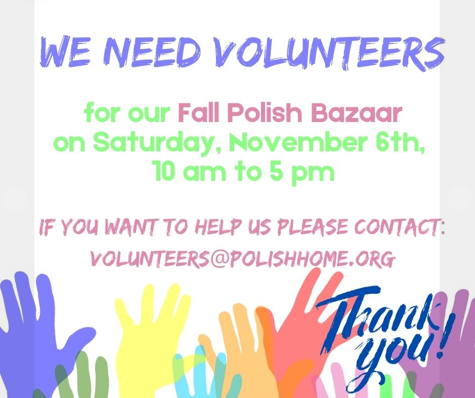 Polish Bazaar Needs Volunteers