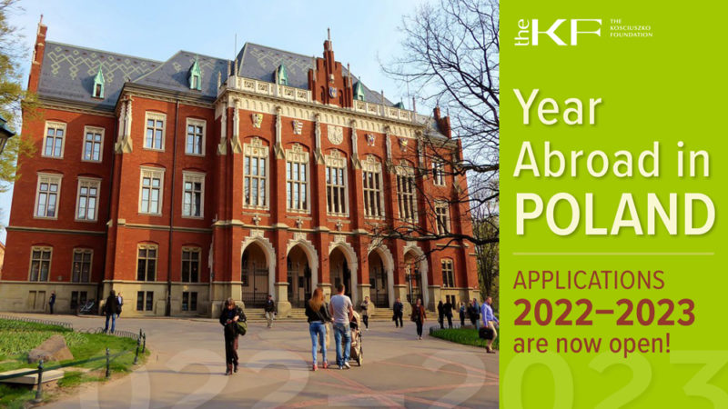 AD: Kosciuszko Foundation Scholarships for Exchange Programs to Poland