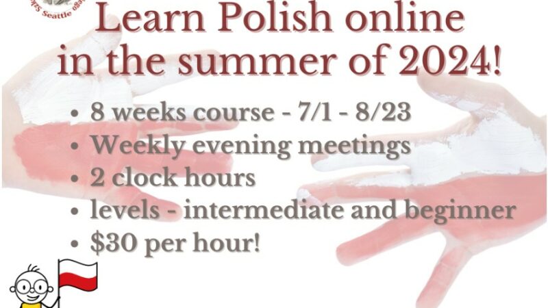 AD: Learn Polish at the Polish School Summer Courses