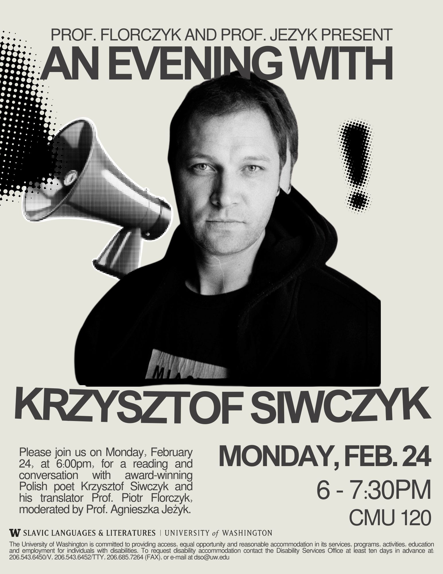 An Evening with Krzysztof Siwczyk