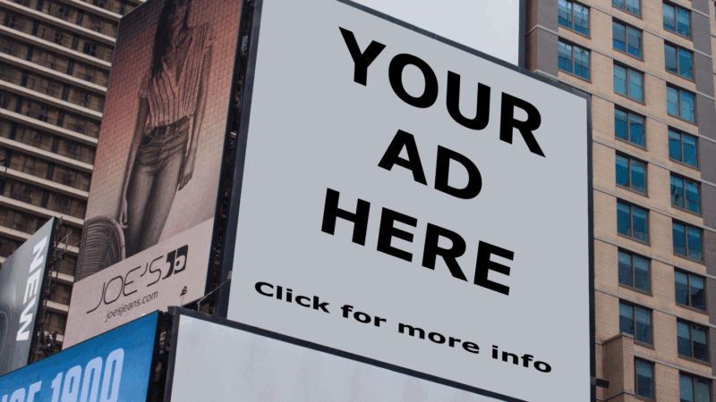 Ads in our newsletter